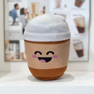 Style Coffee Drink Plush Cute Face Soft Toy Gift 5in